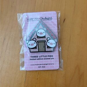Three Little Pigs Enamel Pin